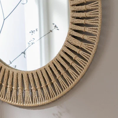 Habitat Habitat Global Rope Round Wall Mirror - Naturals