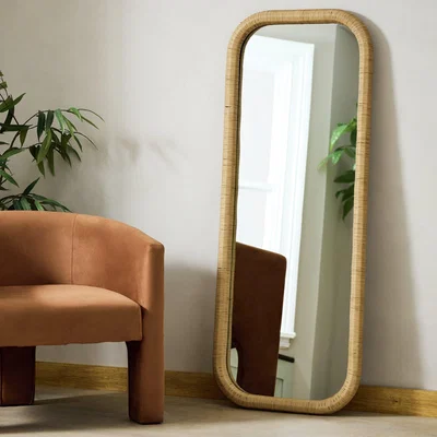 Habitat Habitat Rattan Full Length Wall Mirror - 150x60cm