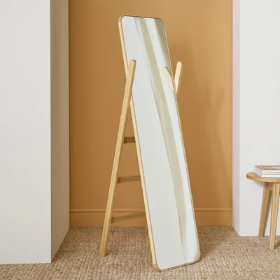 Habitat Habitat Brown Wooden Freestanding Mirror - 150x40cm