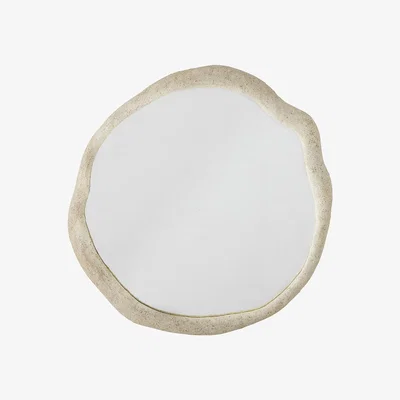 Habitat Bloomingville Cillia Wall Mirror - Cream - 41x38cm