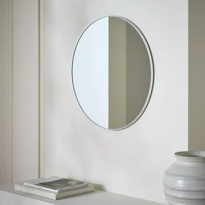 Habitat Habitat Silver Round Wall Mirror - 50x50cm
