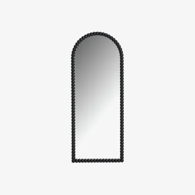 Habitat Habitat Black Bobble Wooden Arch Full Length Mirror-150x60cm