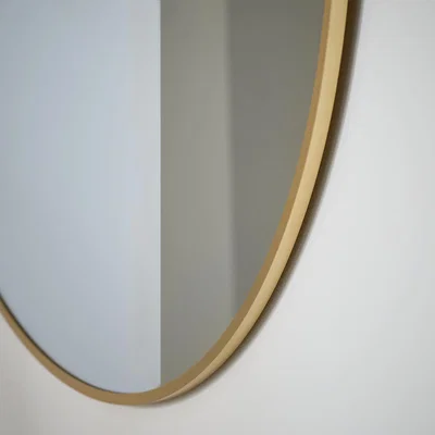 Habitat Habitat Gold Round Wall Mirror - 50x50cm