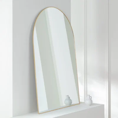 Habitat Habitat Gold Arch Wall Mirror - 100x70cm