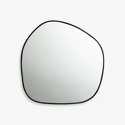 Habitat Habitat Asymmetric Wall Mirror - Black - 60x60cm