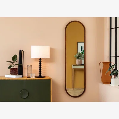 Heal's Heal's Anais Mirror Walnut Oval 40 x 150cm
