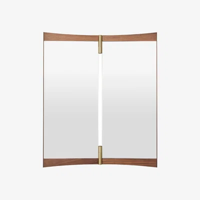 Heal's Gubi Vanity Wall Mirror 2 Walnut