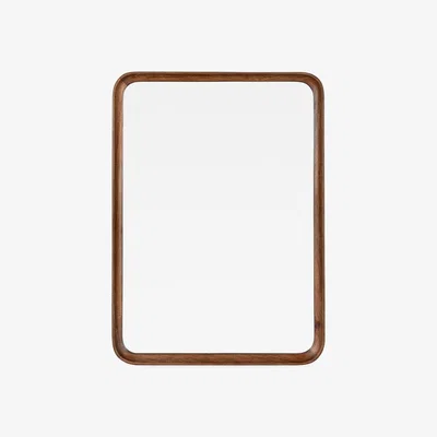 Heal's Heal's Genoa Rectangle Wooden Mirror Walnut Finish 110 x 80cm