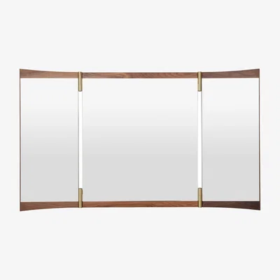 Heal's Gubi Vanity Wall Mirror 3 Walnut