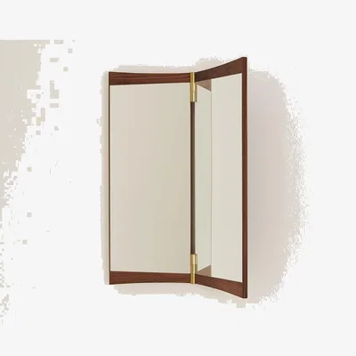 Heal's Gubi Vanity Wall Mirror 1 Walnut