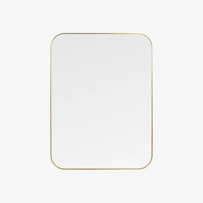 Heal's Heal's Fine Edge Mirror Rectangle Curved Gold 100x75cm