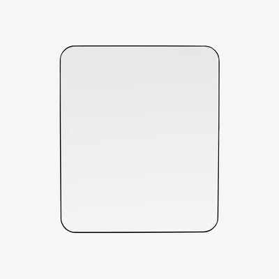 Heal's Heal's Fine Edge Mirror Rectangle Curved Black 130x110cm