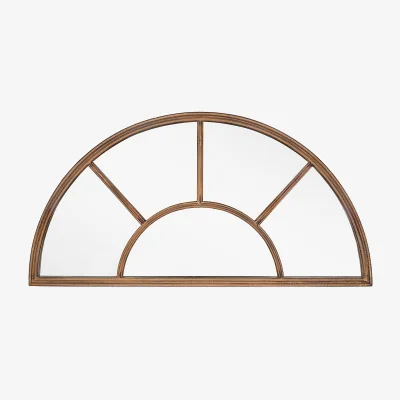 Homebase Half Moon Aged Arch Garden Mirror