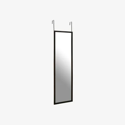 Homebase Over Door Hanging Mirror - Grey - 33.5x124cm