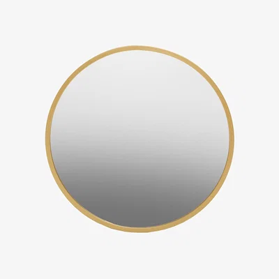 Homebase Saska Round Wall Mirror - Gold - 80cm