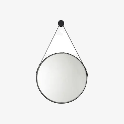 Homebase Bathstore Noir 600mm Round Mirror