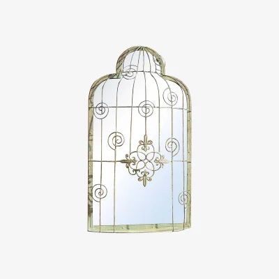 Homebase MirrorOutlet Shabby Chic Garden Accent Mirror - 70x40cm