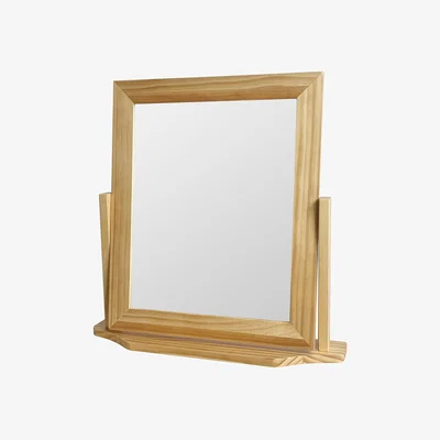 Homebase Square Dressing Table Mirror - Pine