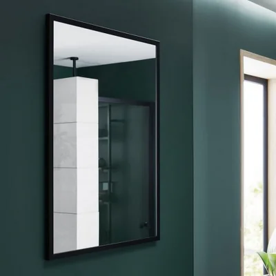 Homebase Bathstore Noir 800mm Rectangular Mirror