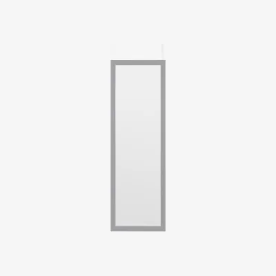 Homebase Over Door Hanging Mirror - 120x30cm - Grey