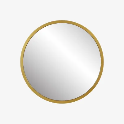 Homebase Round Mirror - Gold - 50cm