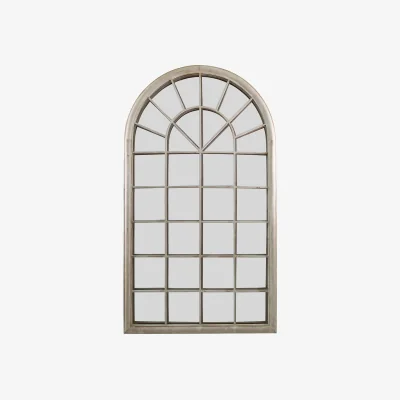 Homebase MirrorOutlet Somerley Eden Country Arch Large Metal Garden Mirror - 129x76cm