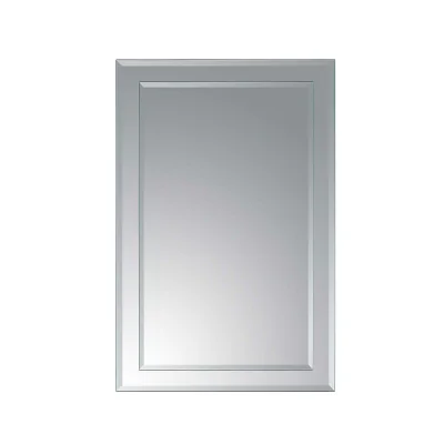 Homebase Bibury Bevelled Edge Rectangular Mirror on Mirror - 400x600mm