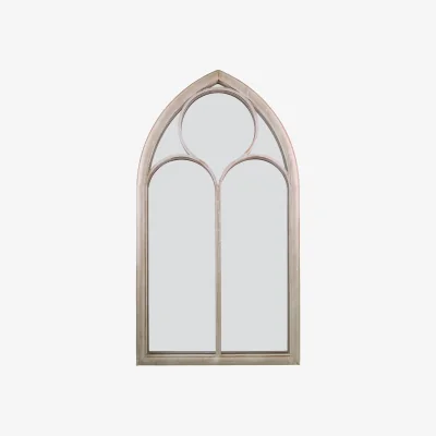 Homebase MirrorOutlet Somerley Chapel Arch Metal Garden Mirror - 112x61cm