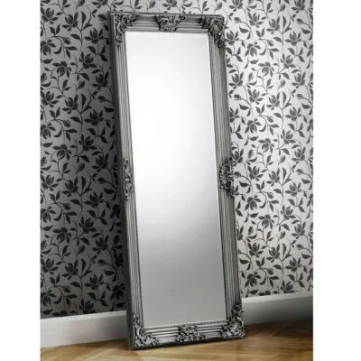 Happy Beds Rococo - Full Length - Dress Mirror - Pewter - Mirror/Metal - Happy Beds