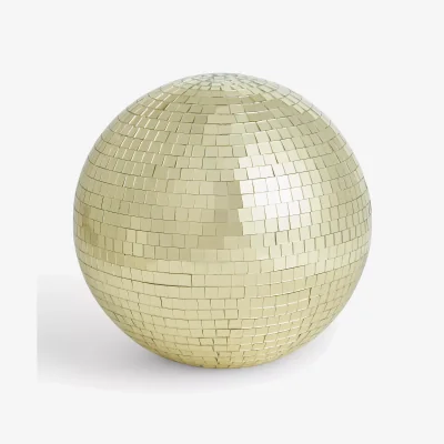 John Lewis John Lewis Nightlife Large Mirror Ball Decoration, Gold