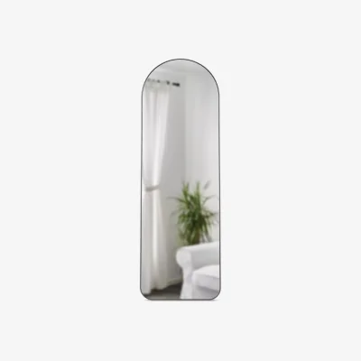 John Lewis Umbra Hubba Arch Leaner Mirror, 158 x 51cm, Titanium