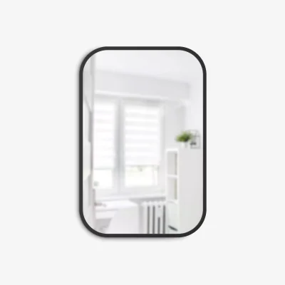 John Lewis Umbra Hub Rectangular Wall Mirror, 92 x 61cm