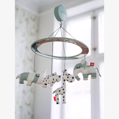 John Lewis Done by Deer Musical Mirror Sleepy Mobile, Blue