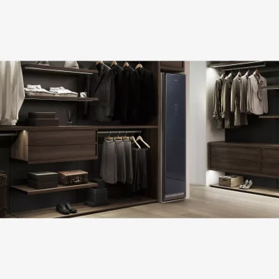 John Lewis Samsung DF60R8600CG AirDresser Clothing Care System with JetSteam, Crystal Mirror