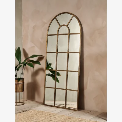 John Lewis Nkuku Full Length Arch Window Wall Mirror, 180 x 80cm