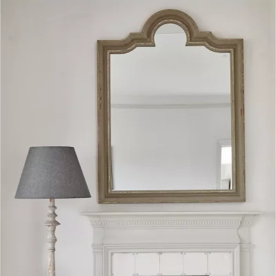 John Lewis One.World Wilton Wood Wall Mirror, 122 x 92cm, Grey