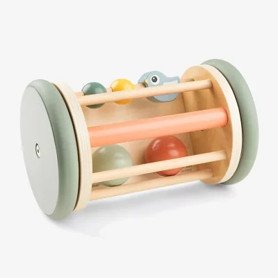 John Lewis Done by Deer Wooden Rolling Activity Mirror, Birdie