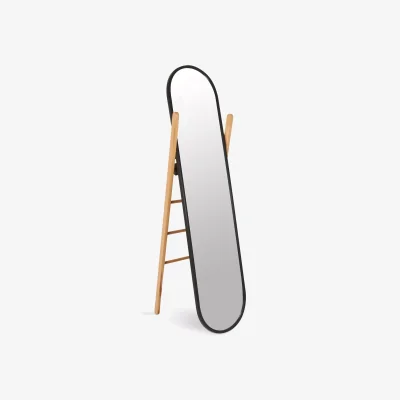 John Lewis Umbra Hub Cheval Mirror, 158 x 58.5cm, Black