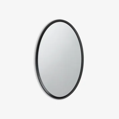 John Lewis John Lewis Timeless Oblong Wall Mirror, 91 x 55cm, Black