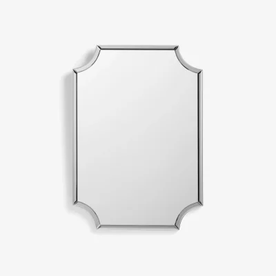 John Lewis John Lewis Simple Deco Wall Mirror, 75 x 53cm, Smoke