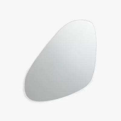 John Lewis John Lewis Organic Pebble Wall Mirror, 60 x 40cm, Clear