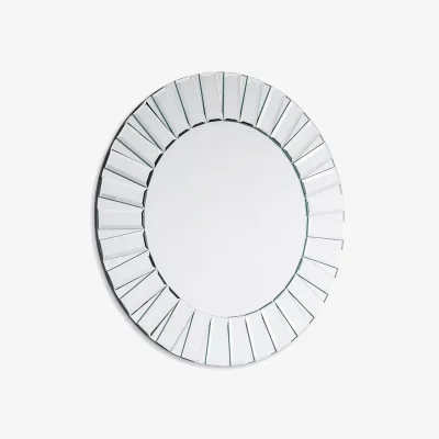 John Lewis Laura Ashley Capri Bevelled Glass Round Wall Mirror, 60cm, Clear