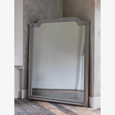 John Lewis One.World Wilton Provincial Wood Framed Wall Mirror, 173 x 138cm, Grey
