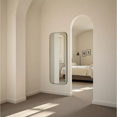 John Lewis Harstad Full Length Wall Mirror, 150 x 60cm, Black