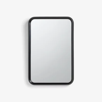 John Lewis John Lewis Timeless Rectangular Wall Mirror, 75 x 50cm, Black