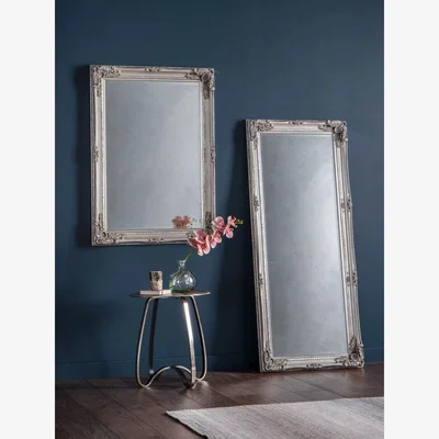 John Lewis Gallery Direct Sophia Baroque Rectangular Wood Frame Wall, 108 x 78cm, Silver