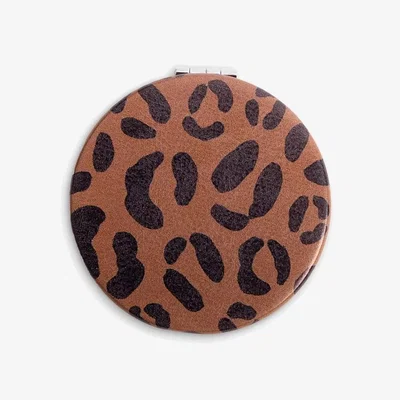 John Lewis Caroline Gardner Leopard Pocket Mirror, Multi