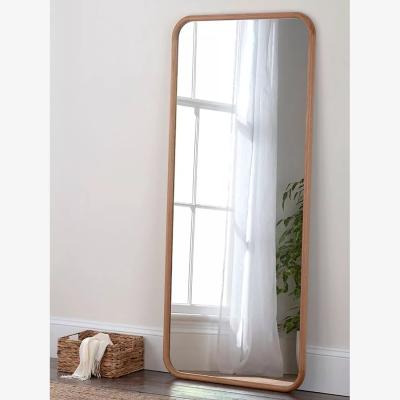 John Lewis Yearn Sherwood Solid Oak Wood Frame Full-Length Wall/Leaner Mirror, 180 x 80cm, Natural