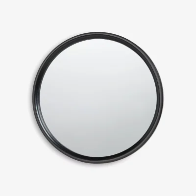 John Lewis John Lewis Timeless Round Wall Mirror, 51.5cm, Black