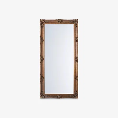 John Lewis Gallery Direct Denver Baroque Wood Frame Leaner Mirror, 165 x 79.5cm, Gold